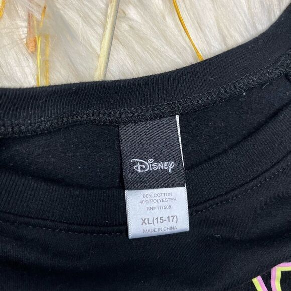 Disney Minnie Mouse black sweatshirt Sz XL (15-17) - Picture 3 of 6